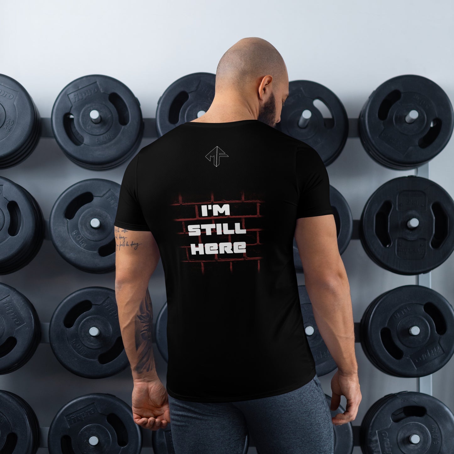 MF Still Here Men's Athletic T-shirt