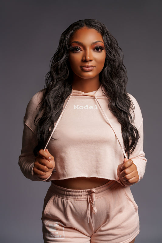 Echo Exposure Crop Hoodie