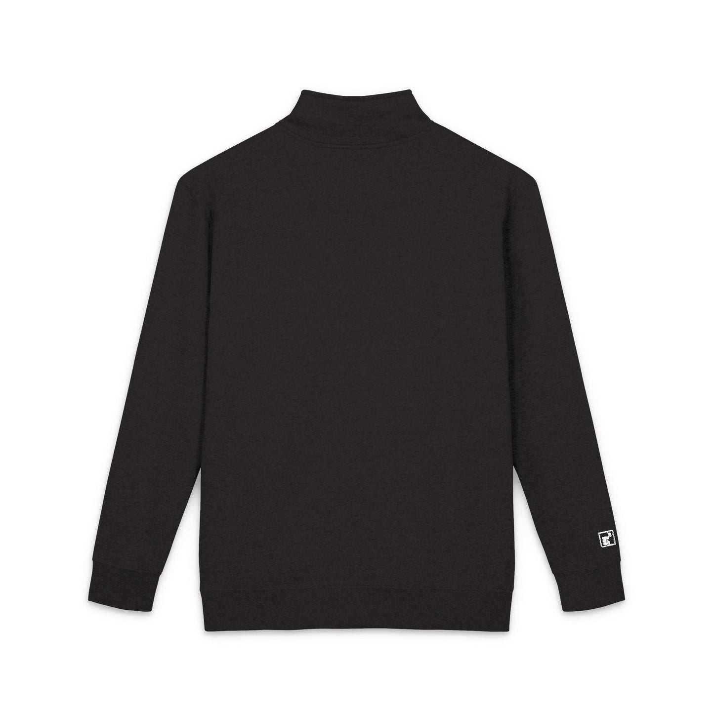 Embroidered Minimalist Quarter-Zip Fleece Pullover