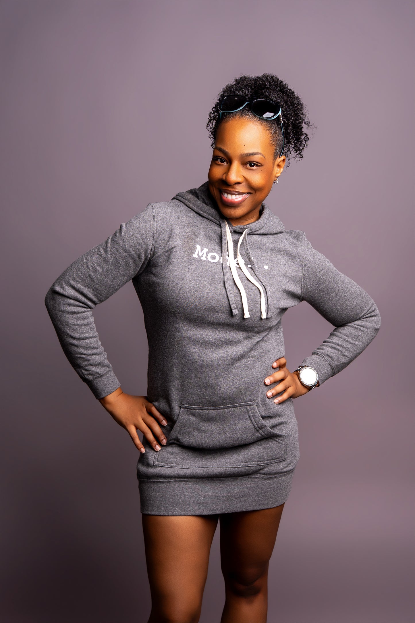 Echo Exposure Model Hooded Sweatshirt Skirt