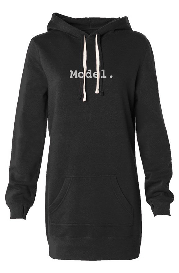 Echo Exposure Hooded Sweatshirt Dress