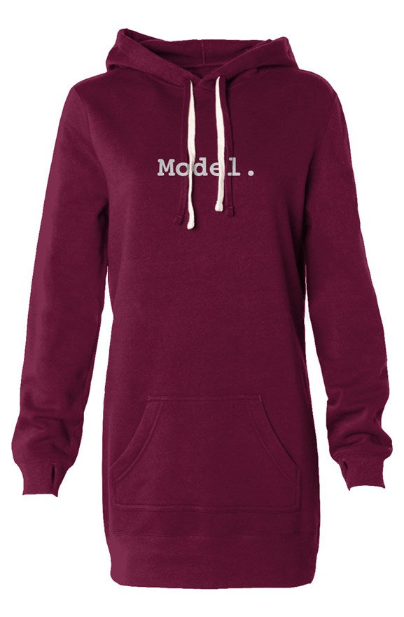 Echo Exposure Hooded Sweatshirt Dress