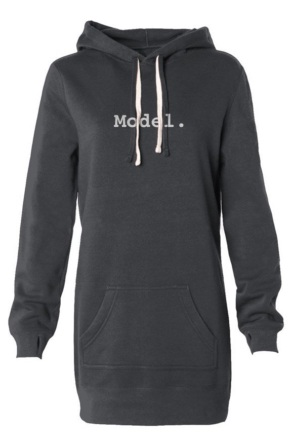 Echo Exposure Hooded Sweatshirt Dress