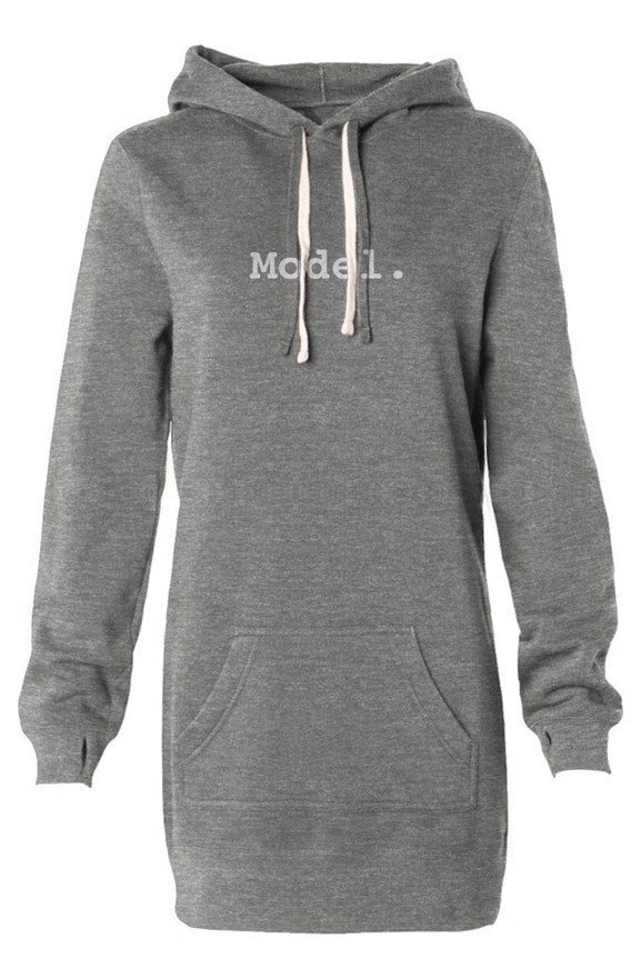 Echo Exposure Hooded Sweatshirt Dress
